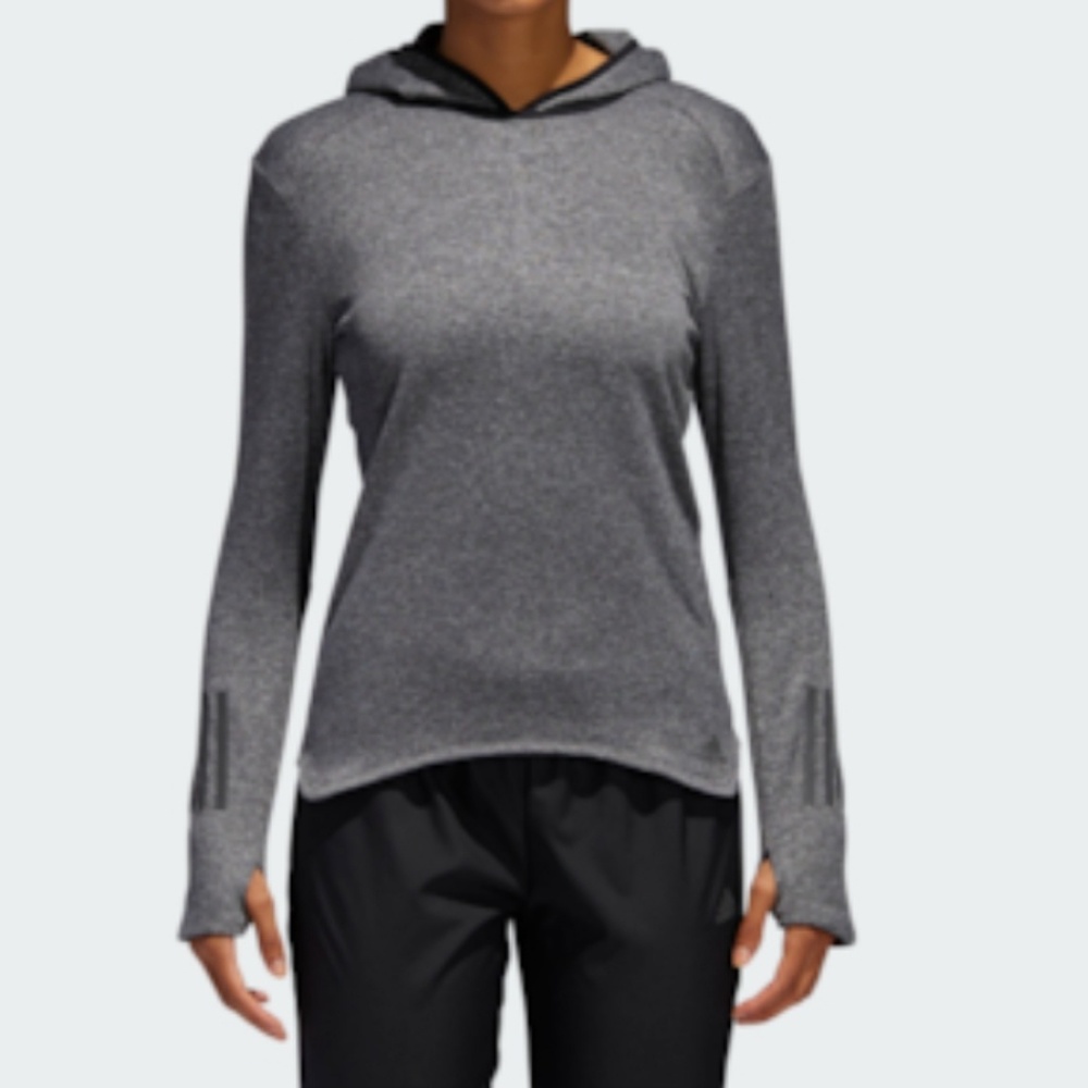 Grey Adidas Astro Running Hoodie/Sweater